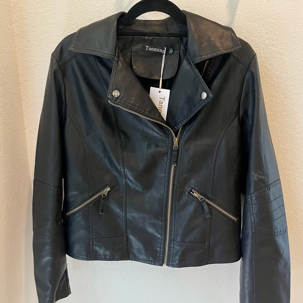 Faux Leather Jacket